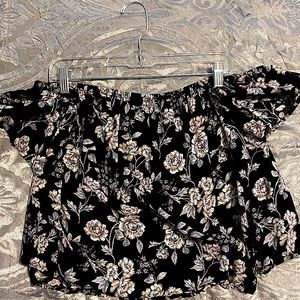 Flowy Off-The-Shoulder Crop Top